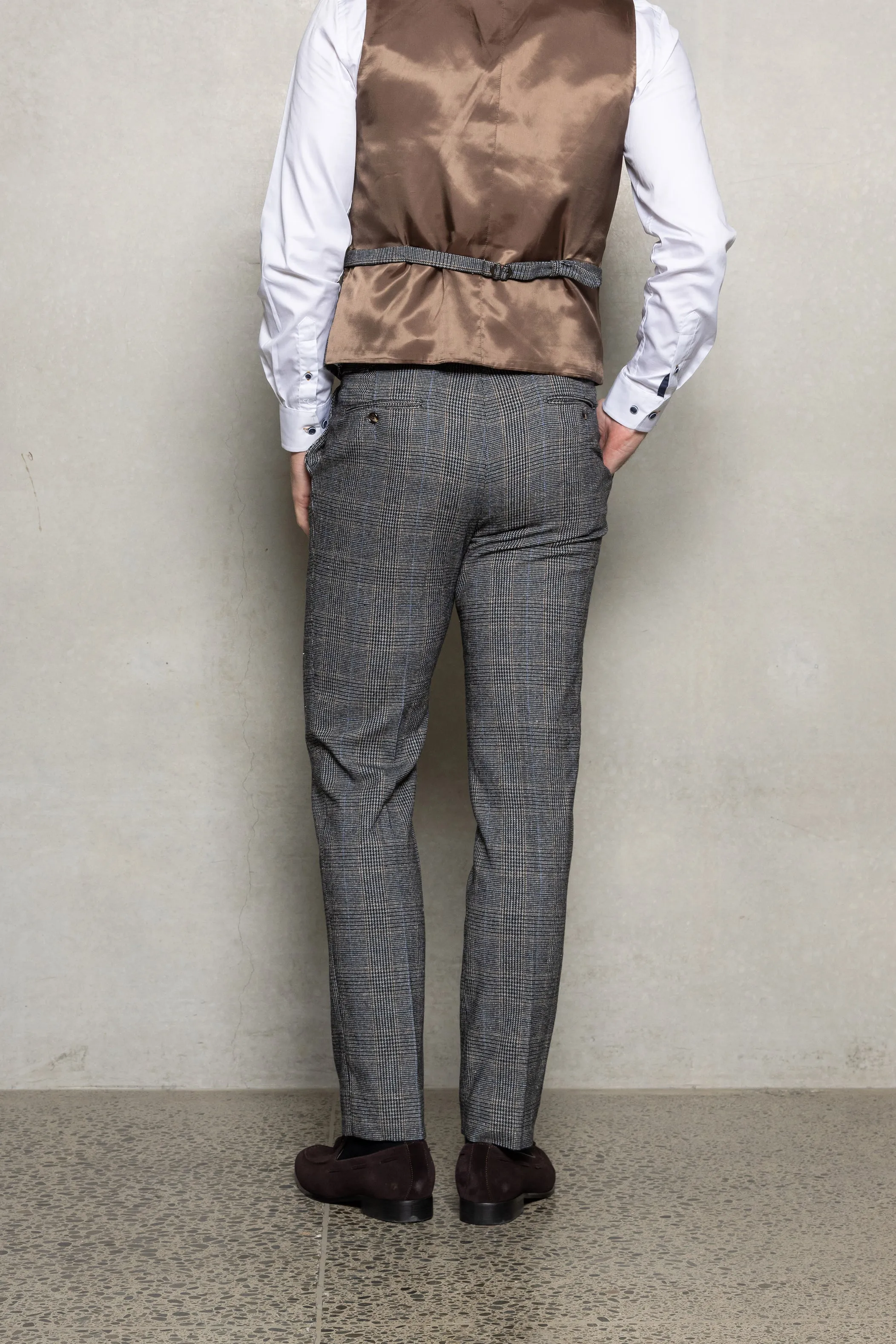 Cutler & Co - Clive Trousers - Salt & Pepper