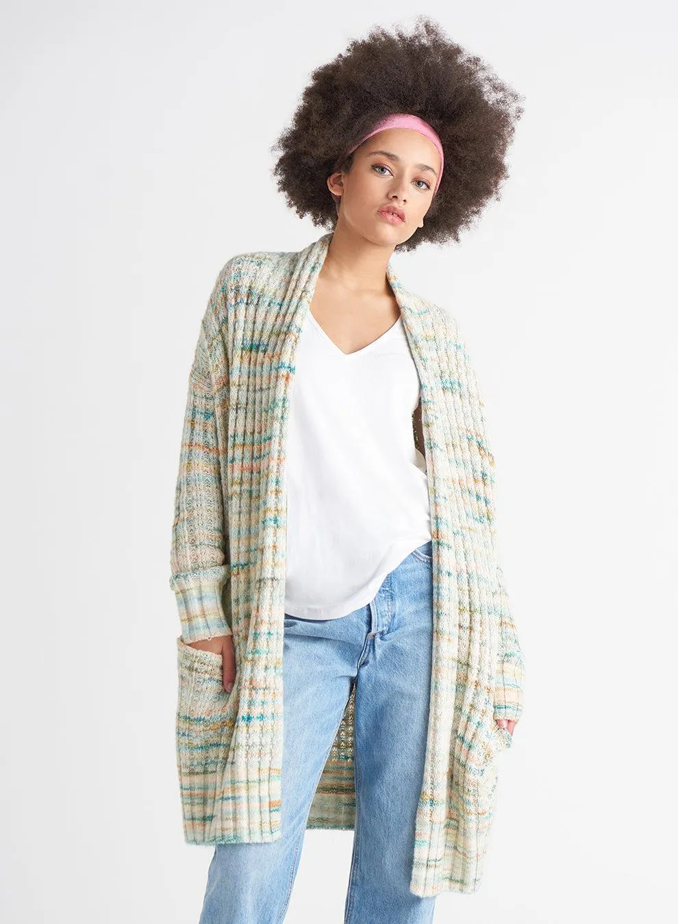 Dex Longline Rib Knit Cardigan