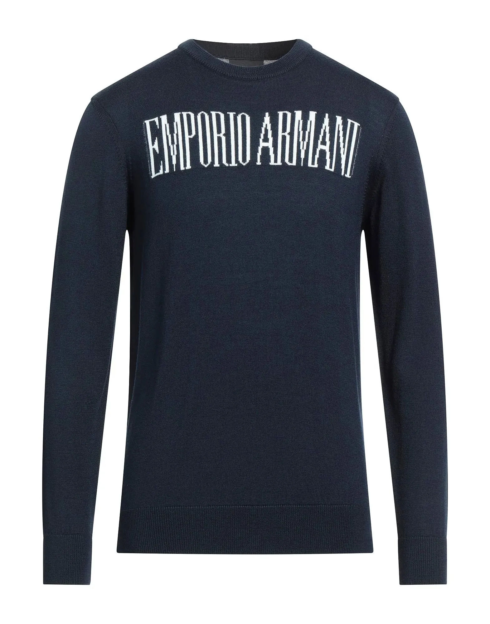 EMPORIO ARMANI  |Crew Neck Pullovers Unisex Wool Street Style Long Sleeves