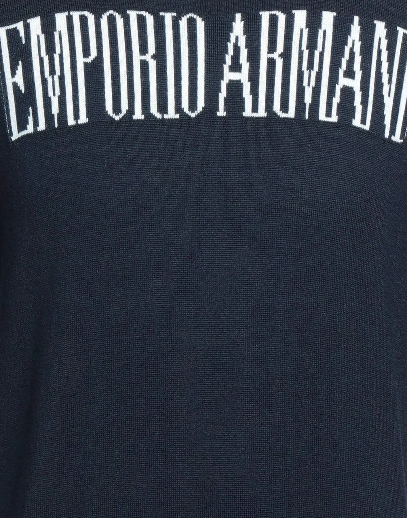 EMPORIO ARMANI  |Crew Neck Pullovers Unisex Wool Street Style Long Sleeves