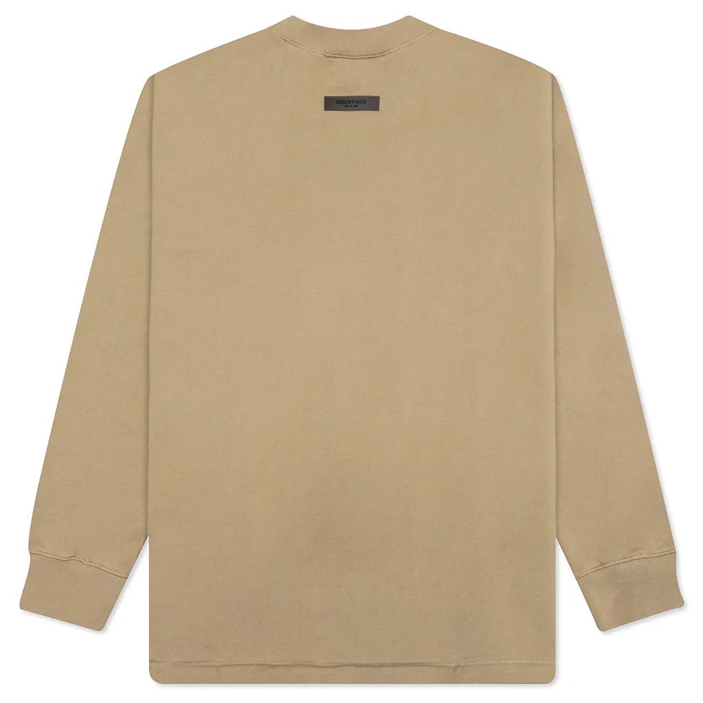 Essentials L/S Crewneck - Oak