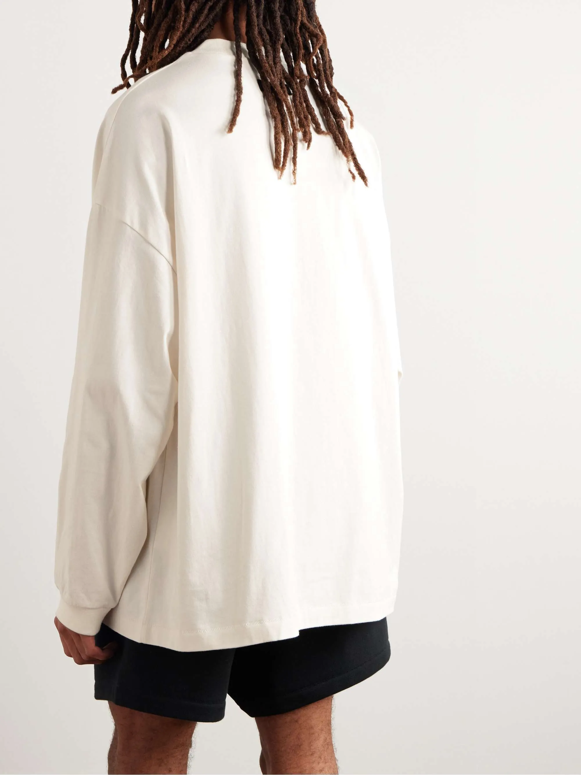 FEAR OF GOD  |Crew Neck Street Style Long Sleeves Plain Cotton