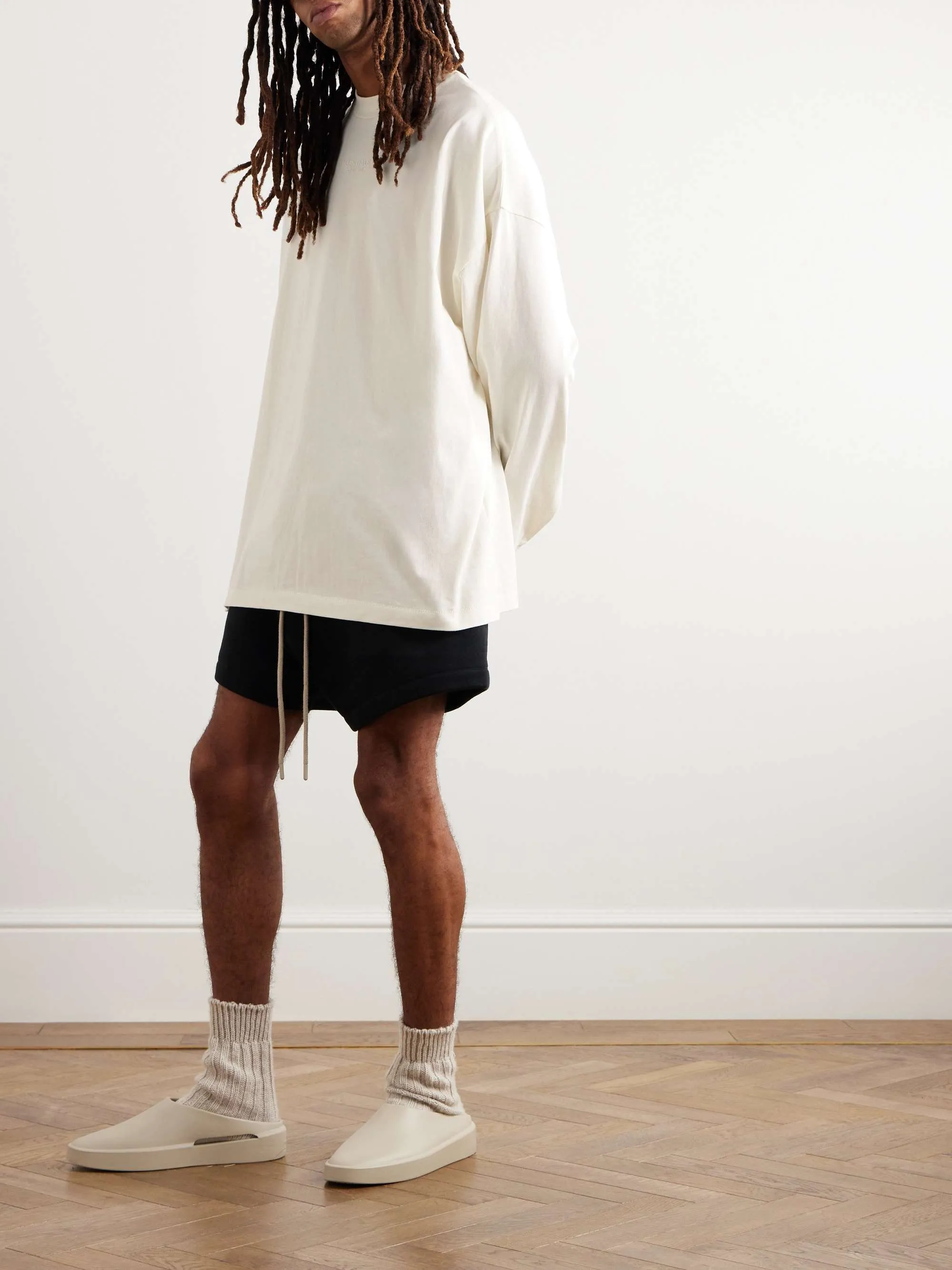 FEAR OF GOD  |Crew Neck Street Style Long Sleeves Plain Cotton