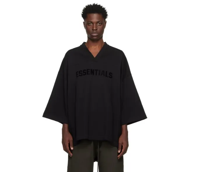 FEAR OF GOD  |Pullovers Street Style V-Neck Cropped Plain Cotton Logo