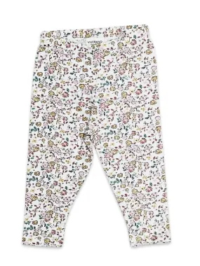 Floral Jersey Stretch Baby Legging Pants (Organic Cotton)