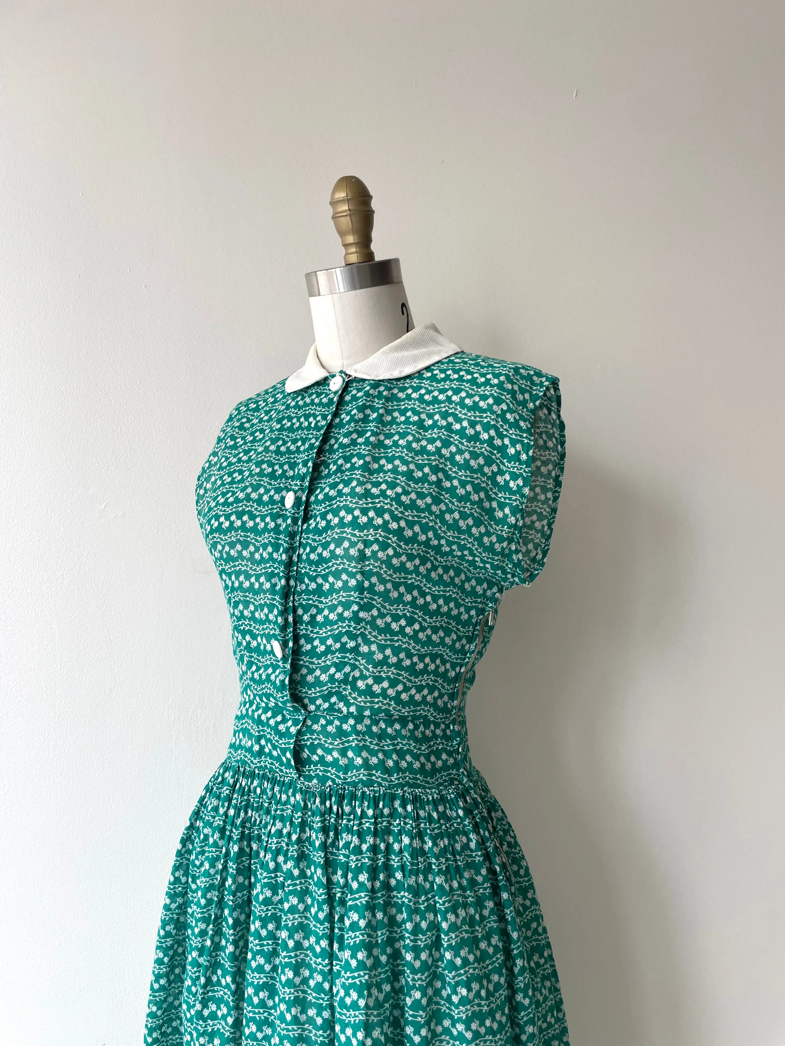 Floral Vines Dress | 1950s