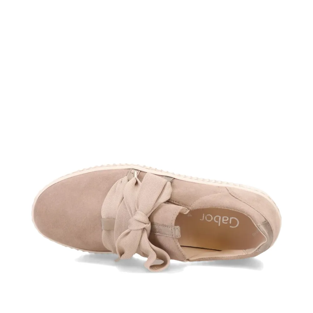 Gabor Women's Bow Sneaker (Eclisse Taupe)