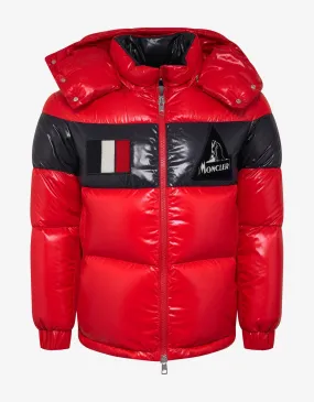 Gary Red Nylon Down Jacket