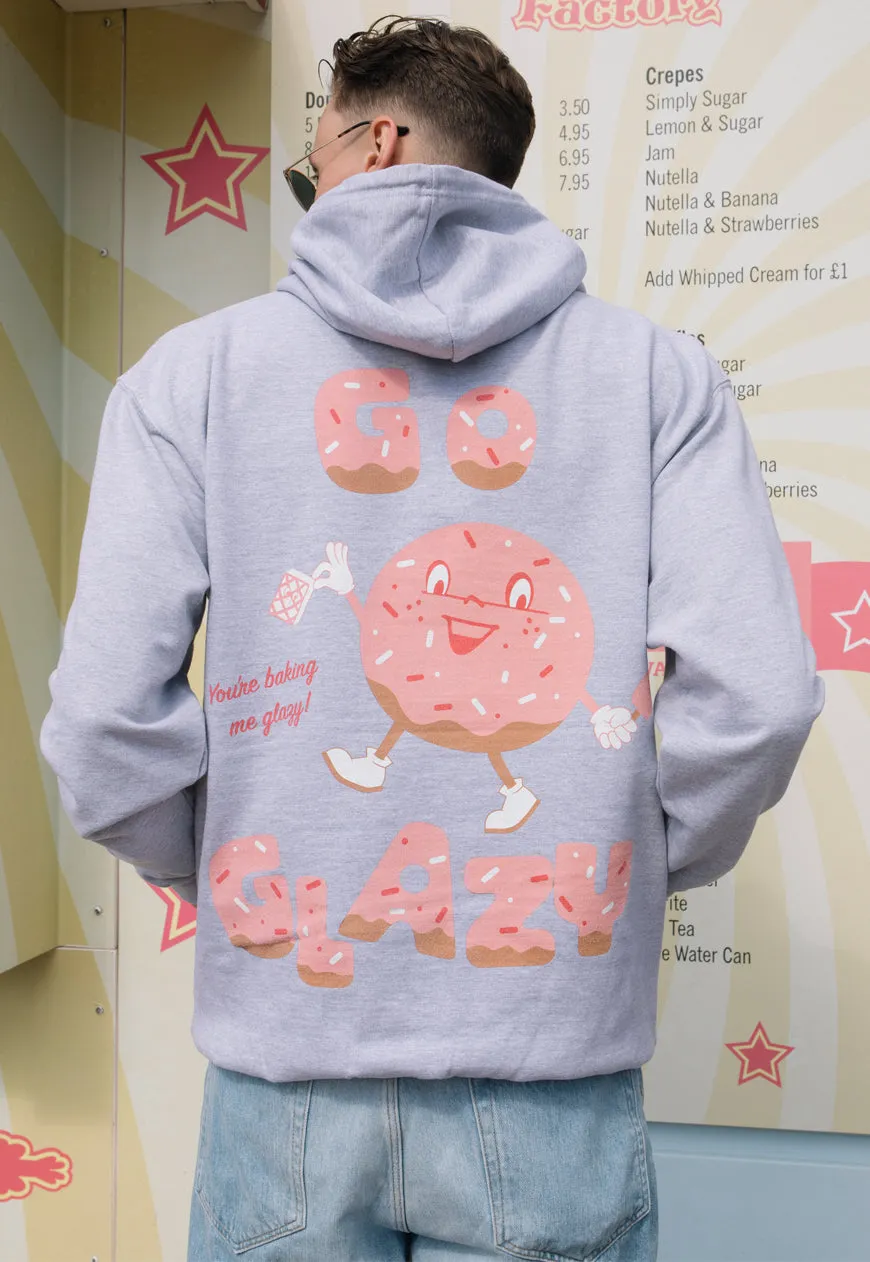 Go Glazy Men's Doughnut Graphic Hoodie