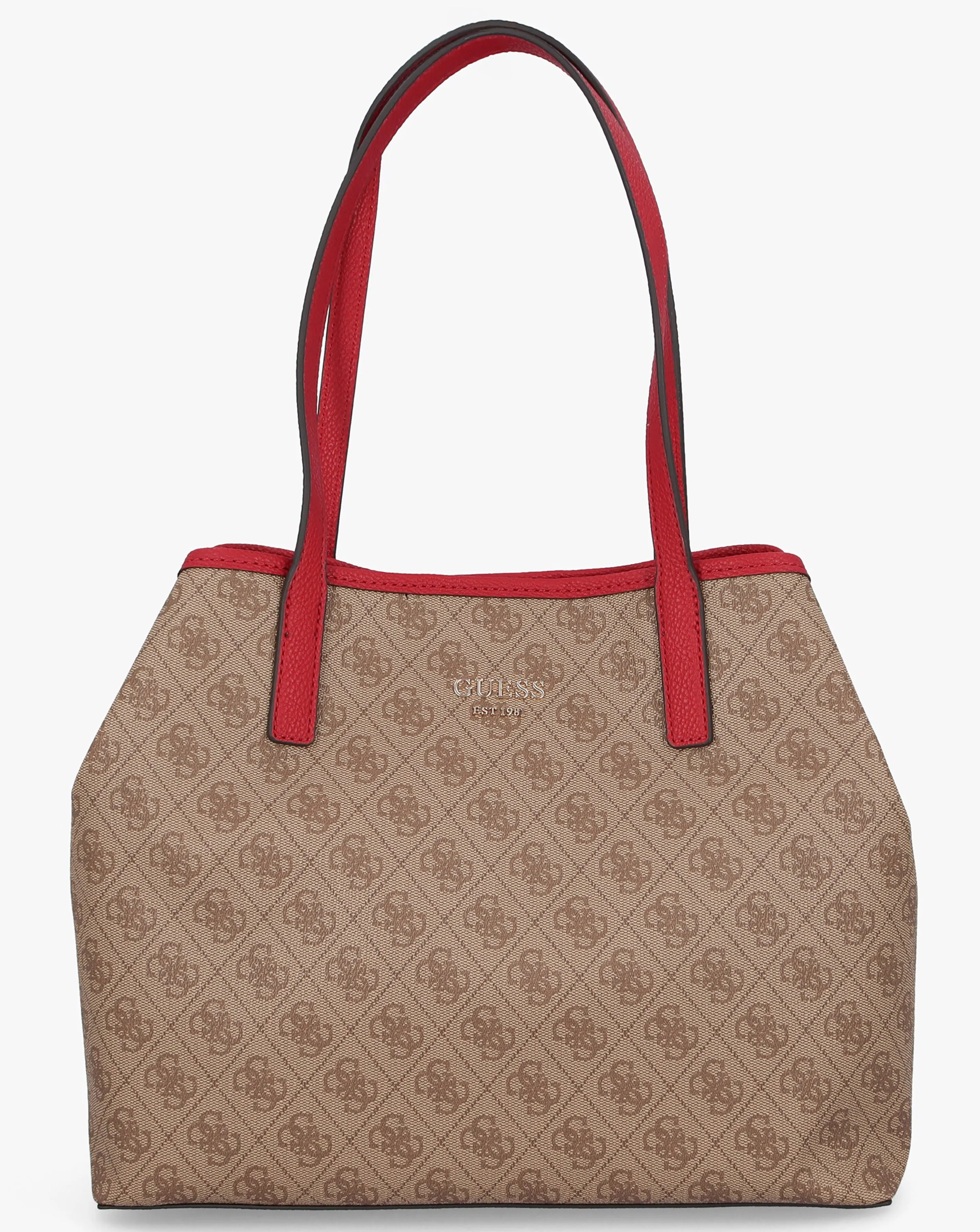 Guess Vikky II Brown Logo Tote Bag | Simply Be