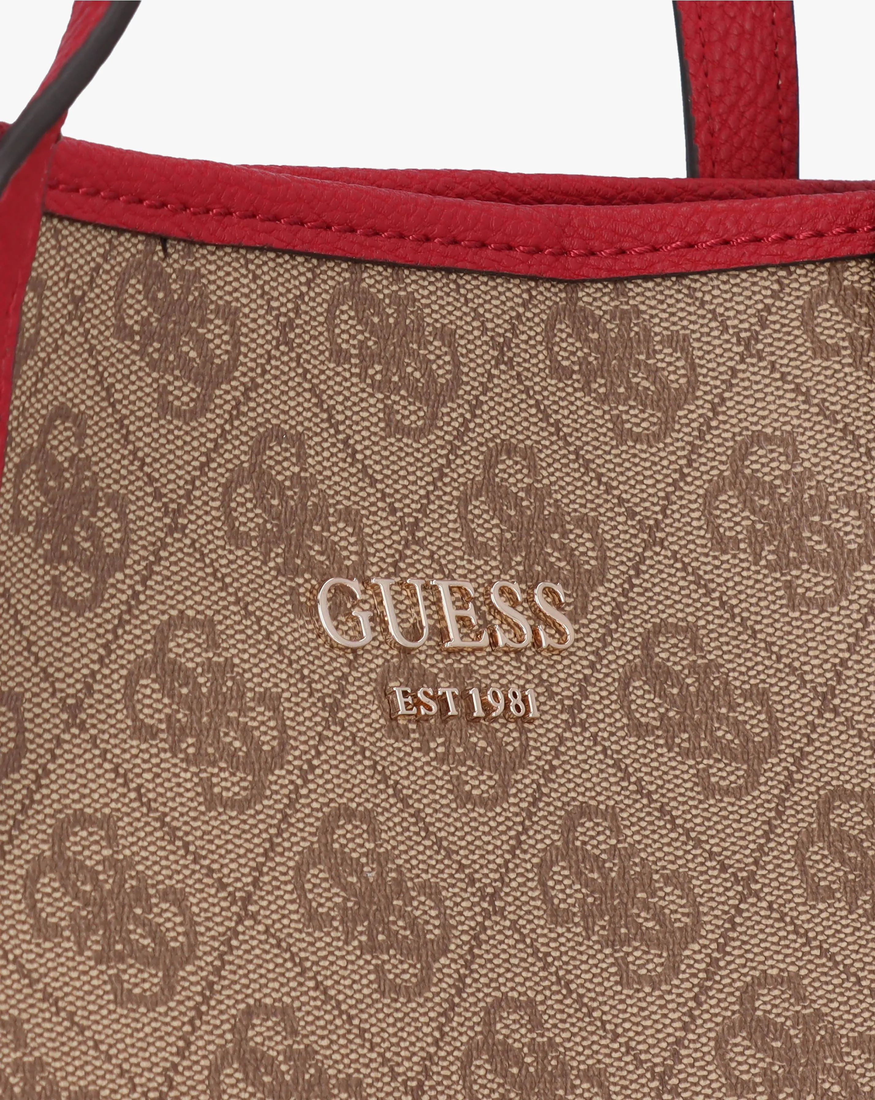 Guess Vikky II Brown Logo Tote Bag | Simply Be