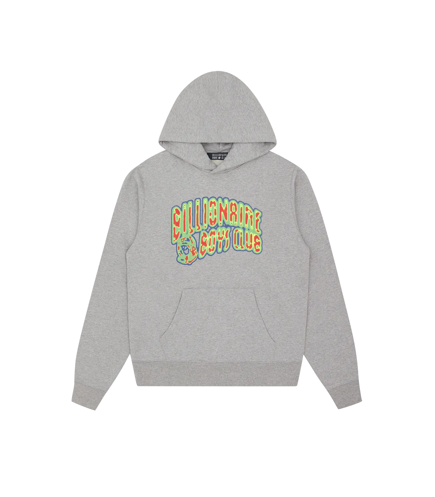 HEAT MAP ARCH LOGO POPOVER HOOD - HEATHER GREY