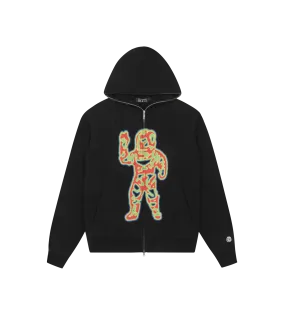 HEAT MAP STANDING ASTRO ZIP THROUGH HOOD - BLACK