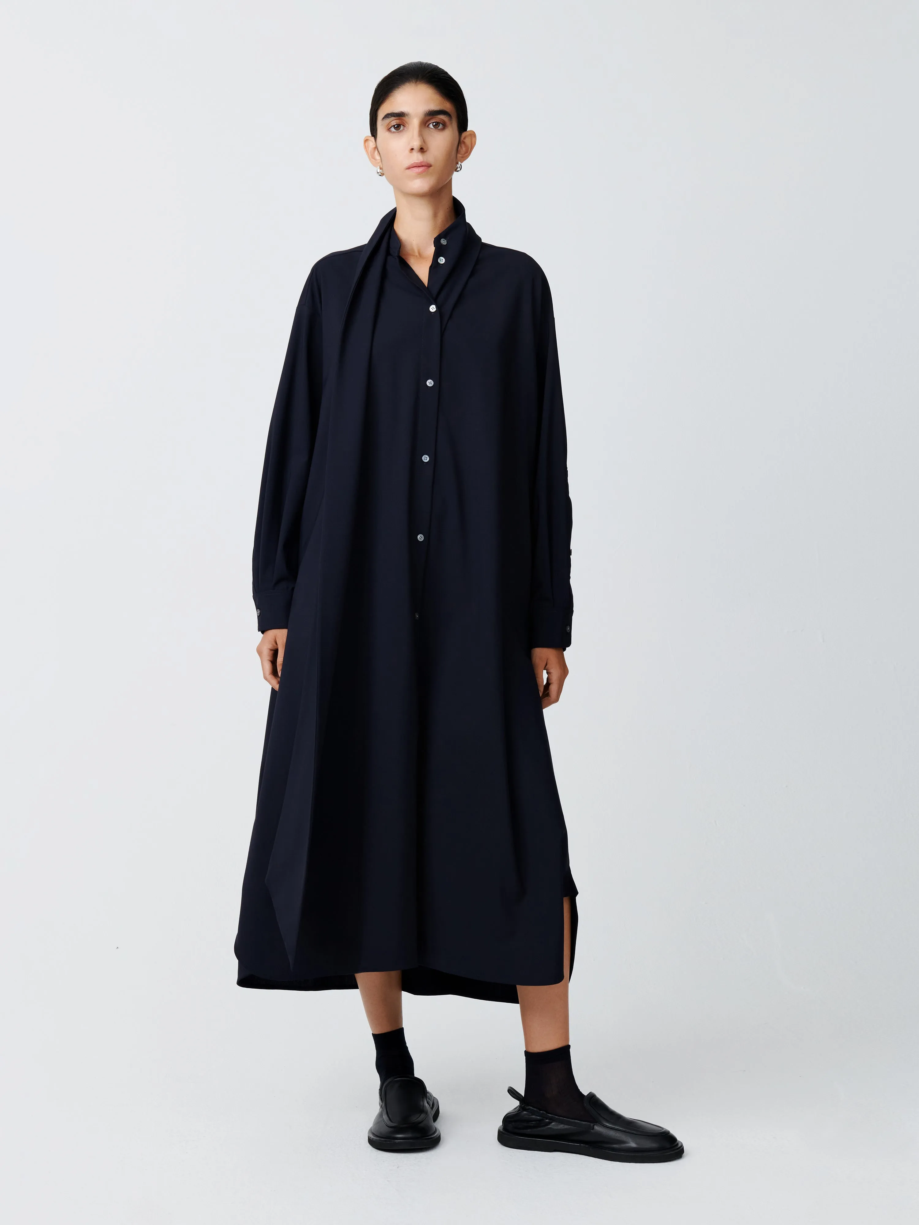 Hurn Dress in Darkest Navy