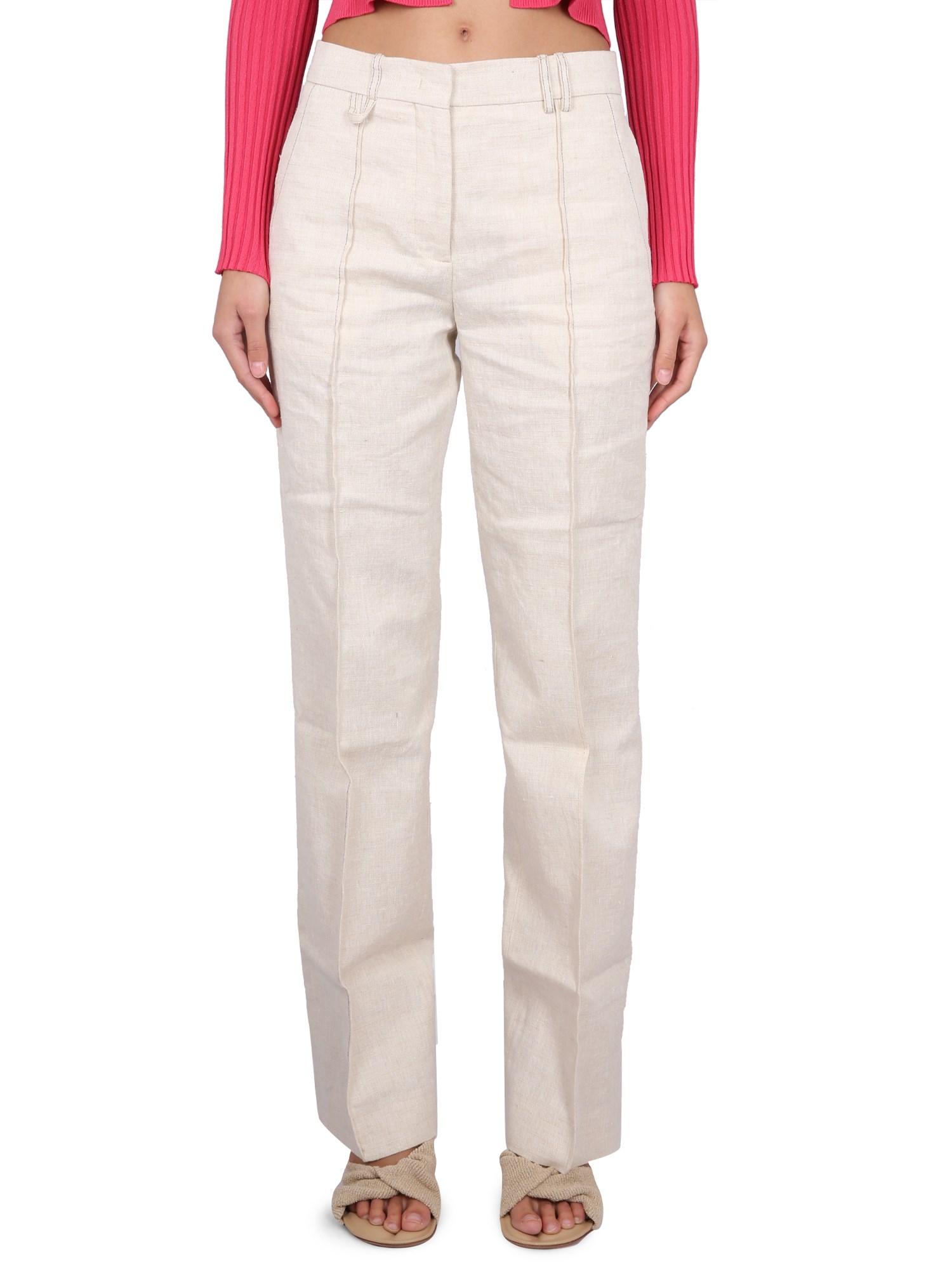 JACQUEMUS    LINEN CAMARGUE PANTS