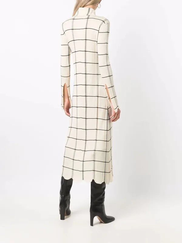 Jil Sander  |Other Plaid Patterns Casual Style Wool Long Sleeves Long