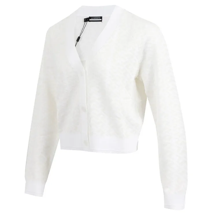 J.LINDEBERG  |Street Style Long Sleeves Plain Logo Cardigans