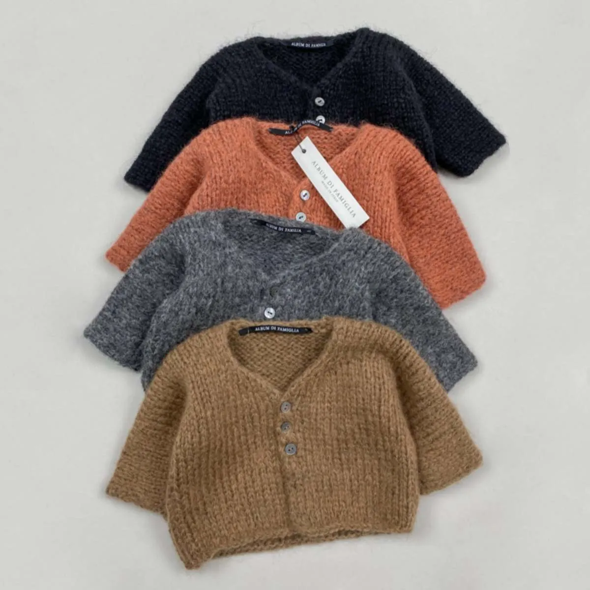 Kids Album Di Famiglia Chunky Knit Cardigan