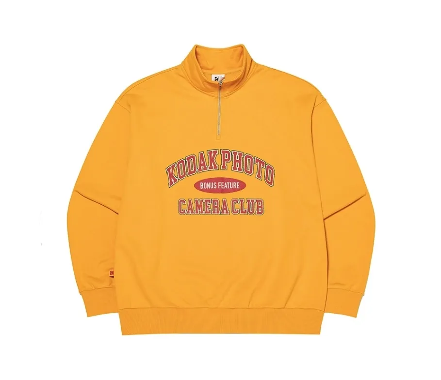 KODAK  |Unisex Street Style Long Sleeves Plain Logo Sweatshirts