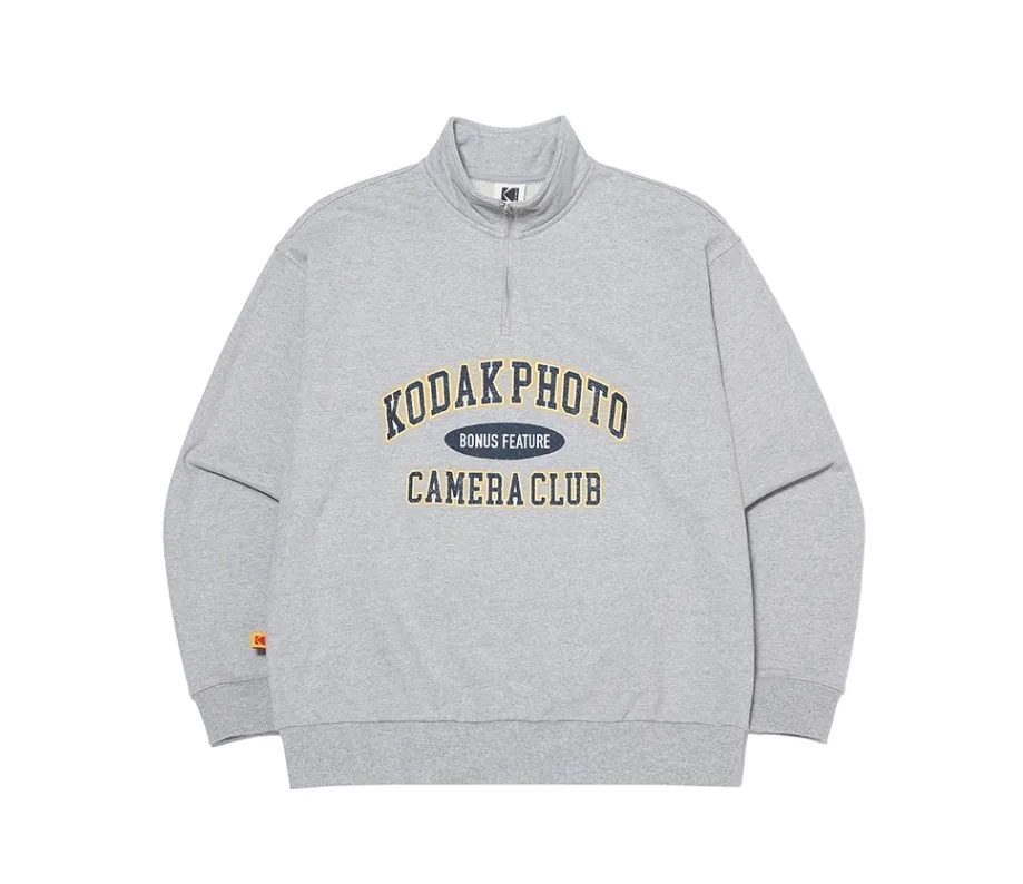 KODAK  |Unisex Street Style Long Sleeves Plain Logo Sweatshirts