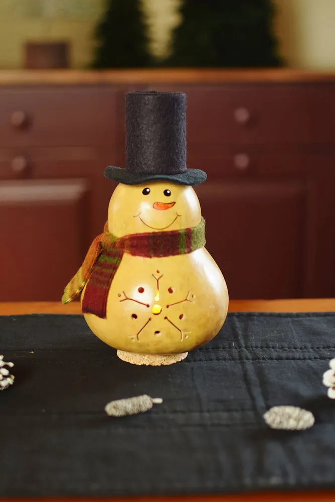 Kolden Snowman Gourd - Available in Multiple Sizes