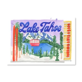 Lake Tahoe Ski Matchbook