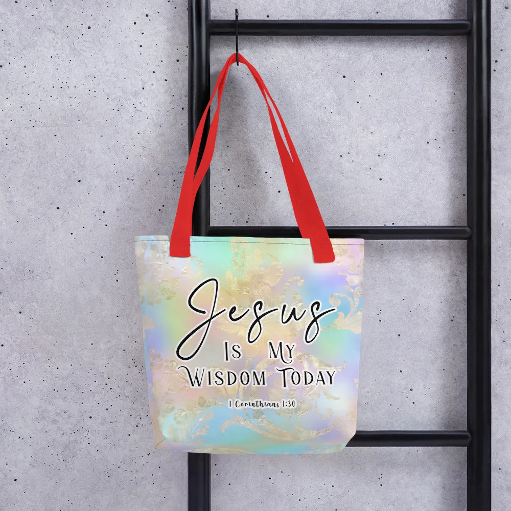 Limited Edition Premium Tote Bag - Jesus Is My Wisdom Today (Design: Golden Spring)