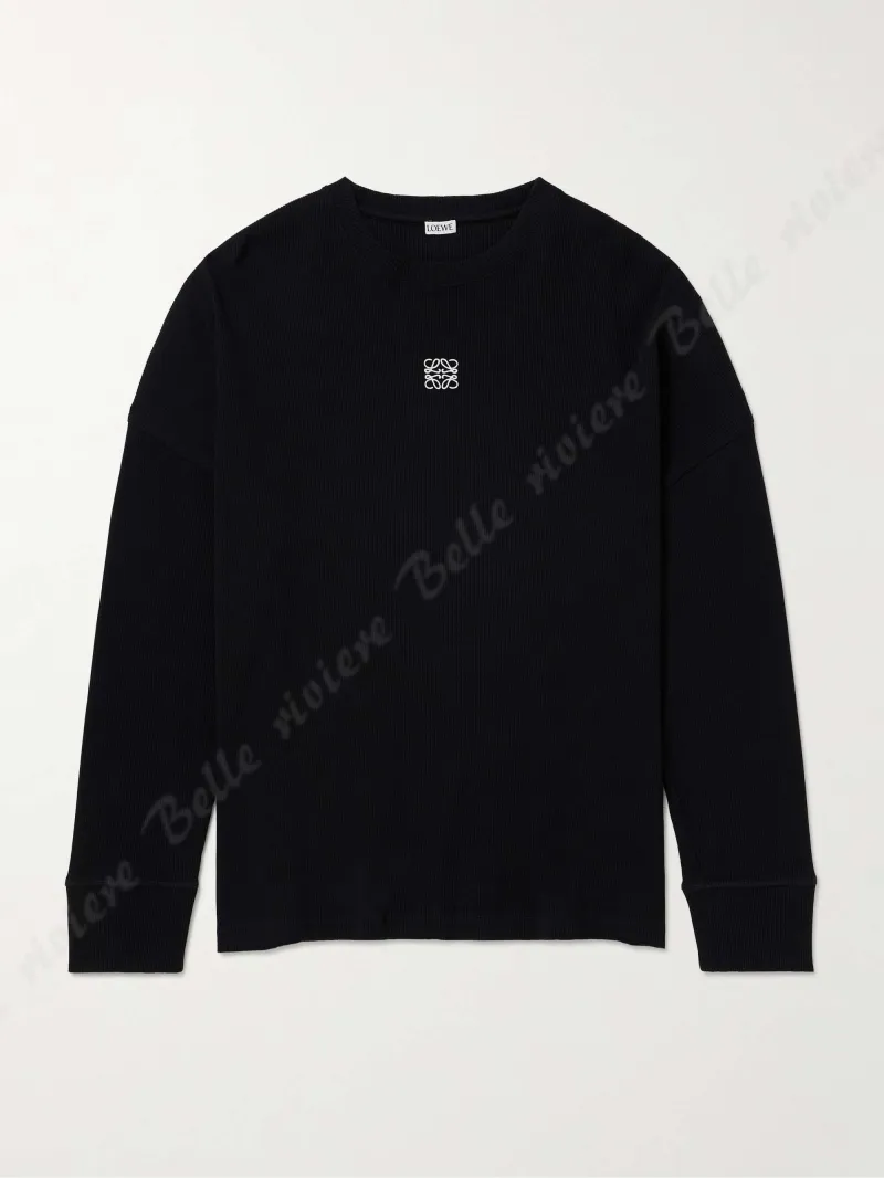 LOEWE  |Unisex Street Style Long Sleeves Plain Cotton