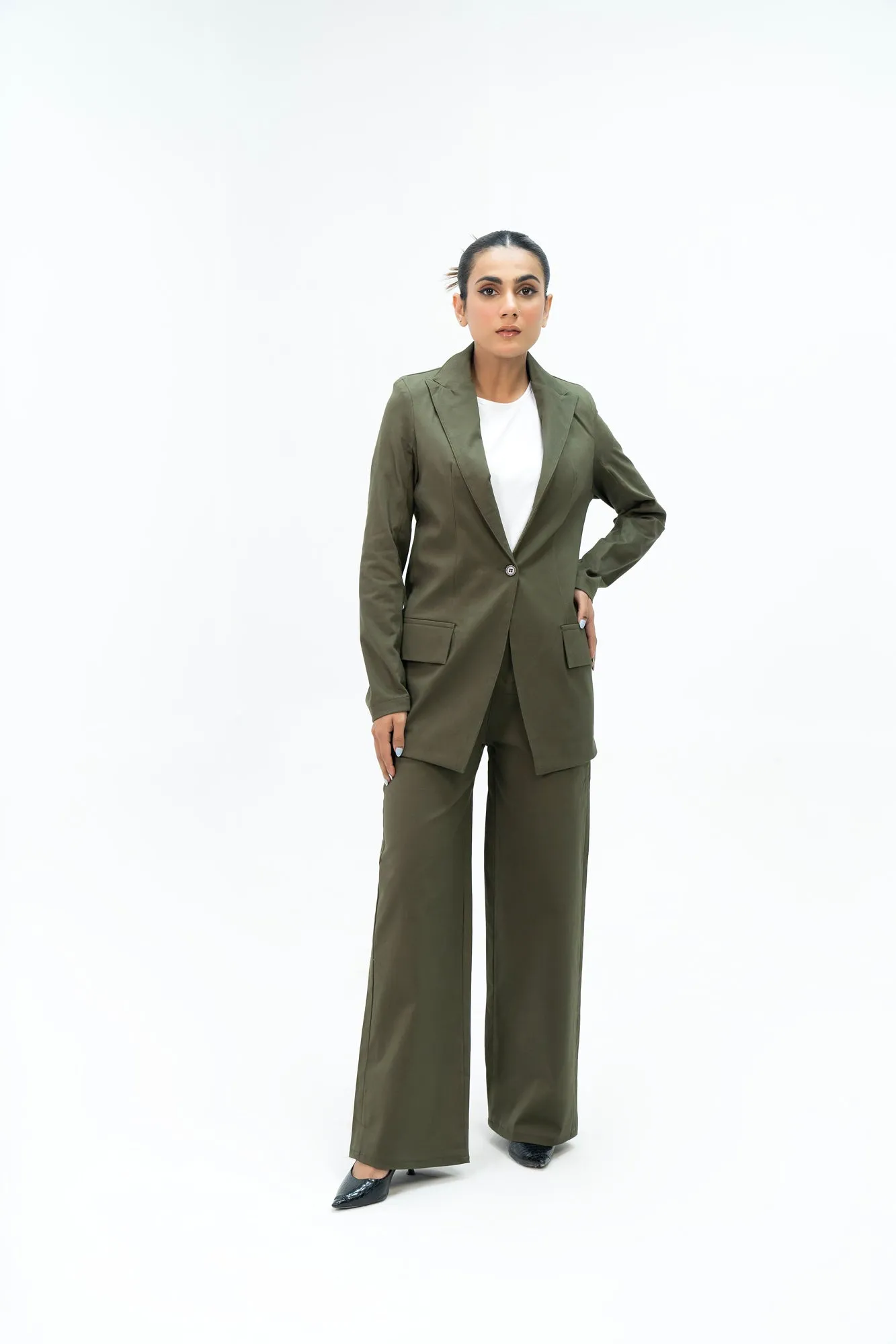 Long Blazer - Green