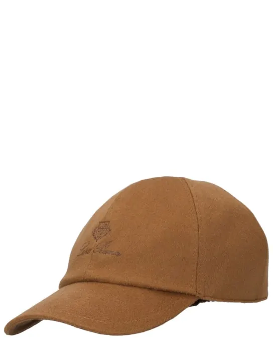 Loro Piana   Logo cashmere Storm System baseball cap 