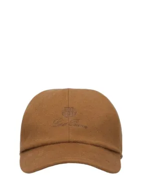 Loro Piana   Logo cashmere Storm System baseball cap 