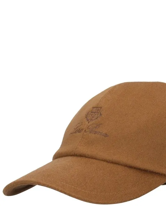 Loro Piana   Logo cashmere Storm System baseball cap 