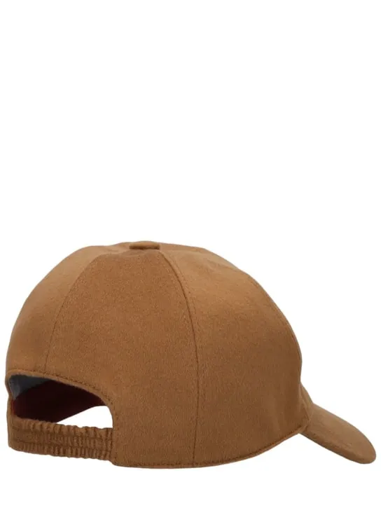 Loro Piana   Logo cashmere Storm System baseball cap 