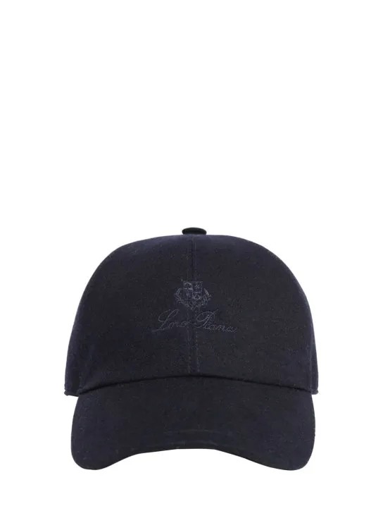 Loro Piana   Logo cashmere Storm System baseball cap 