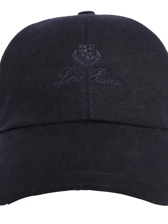 Loro Piana   Logo cashmere Storm System baseball cap 