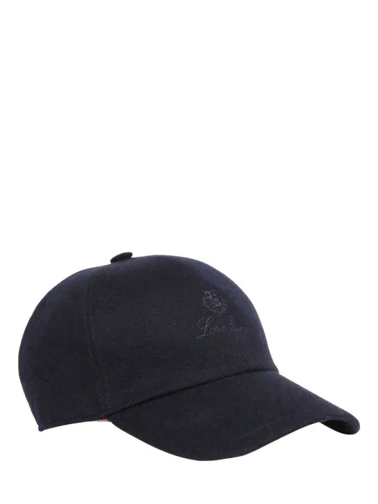 Loro Piana   Logo cashmere Storm System baseball cap 