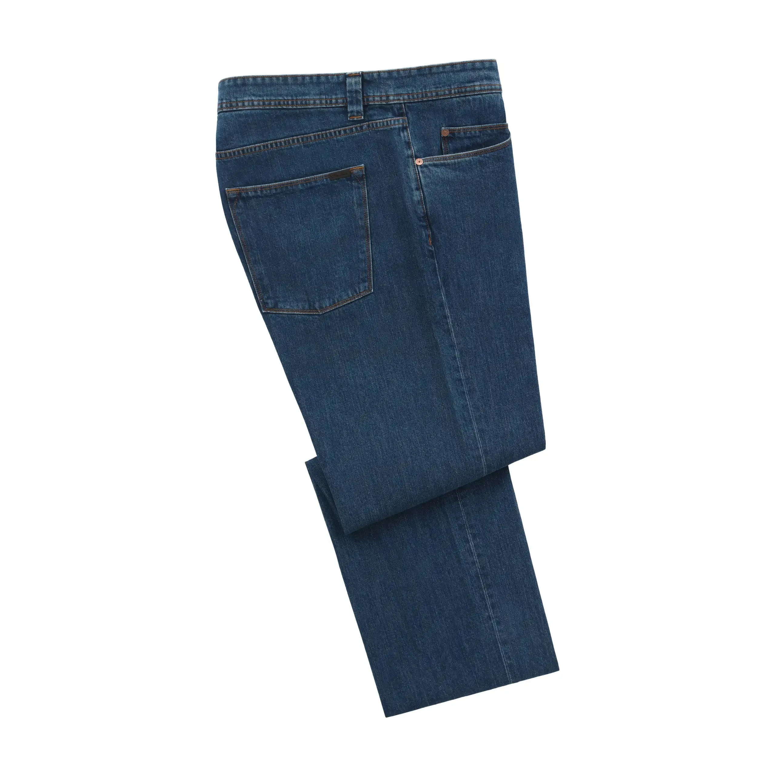  Loro Piana Regular-Fit Cotton Jeans in Blue