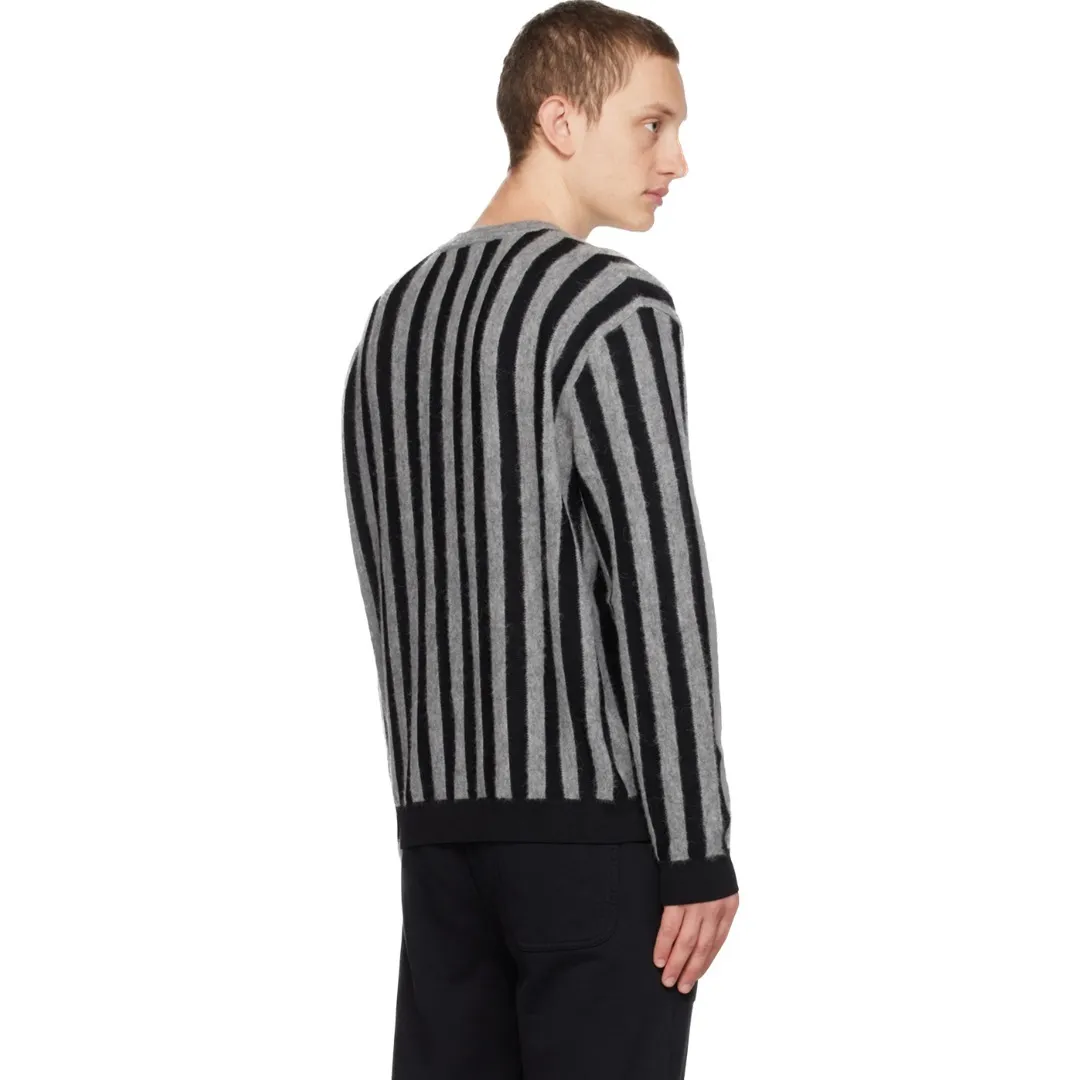 MAISON KITSUNE  |Crew Neck Pullovers Stripes Unisex Nylon Long Sleeves