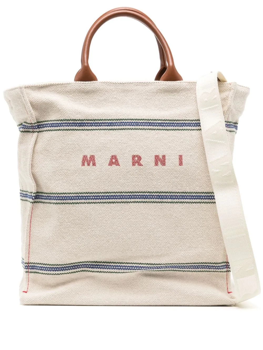 MARNI 24SS Men's Beige Tote Bag - Trendy and Functional