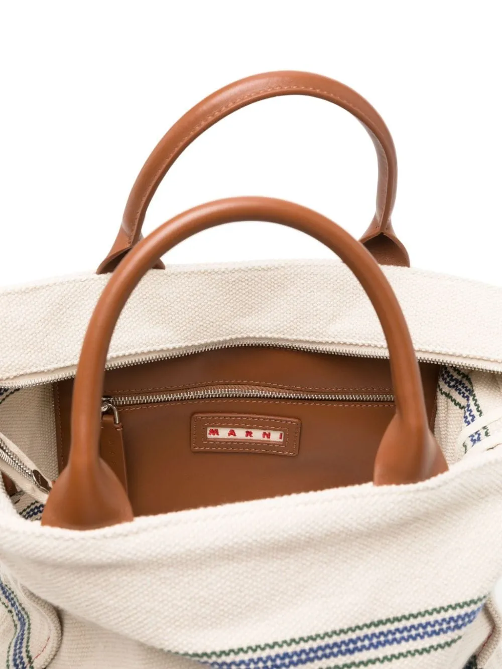 MARNI 24SS Men's Beige Tote Bag - Trendy and Functional