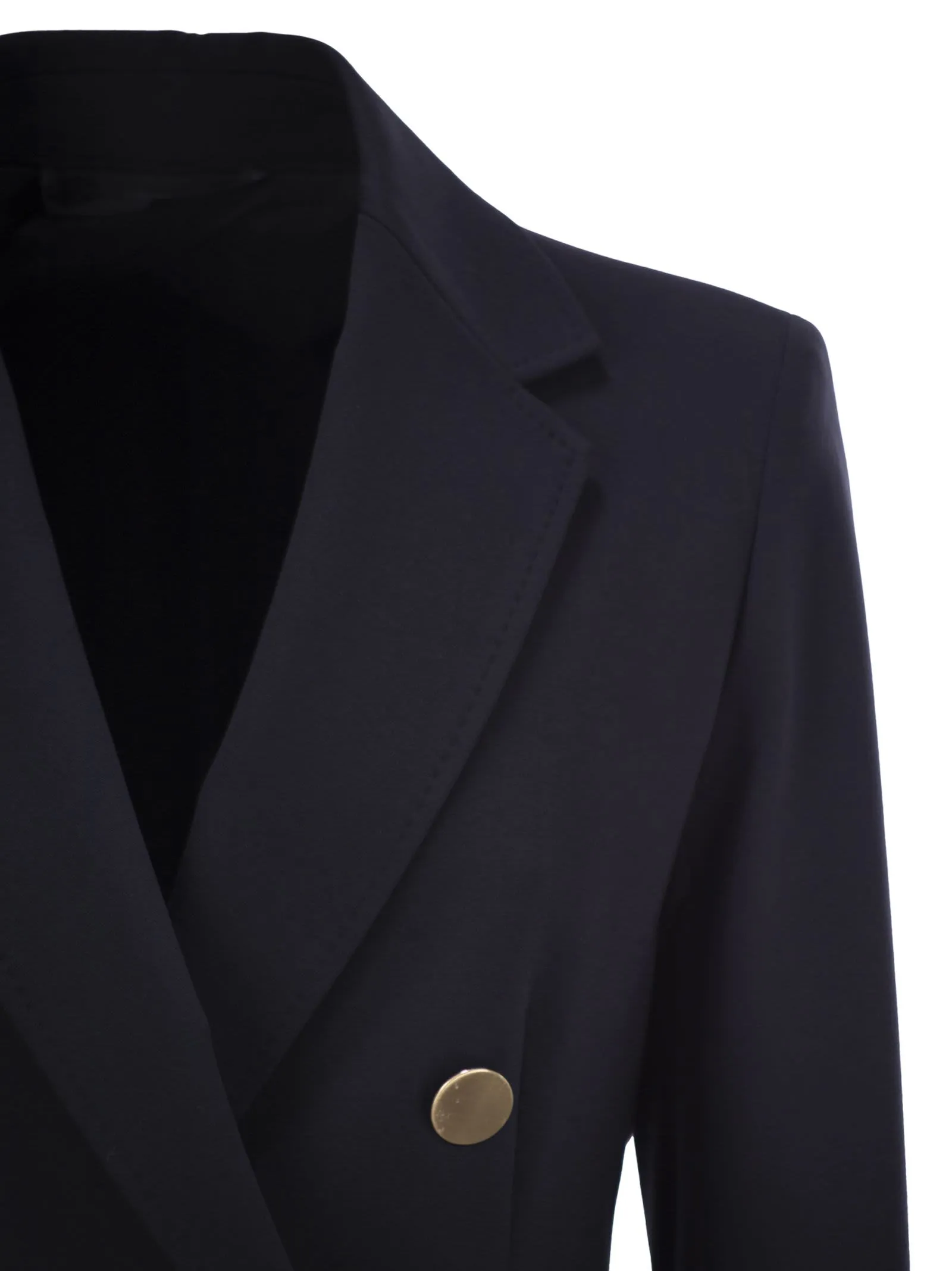 Max Mara Studio Lerici Double Breasted Jersey Blazer