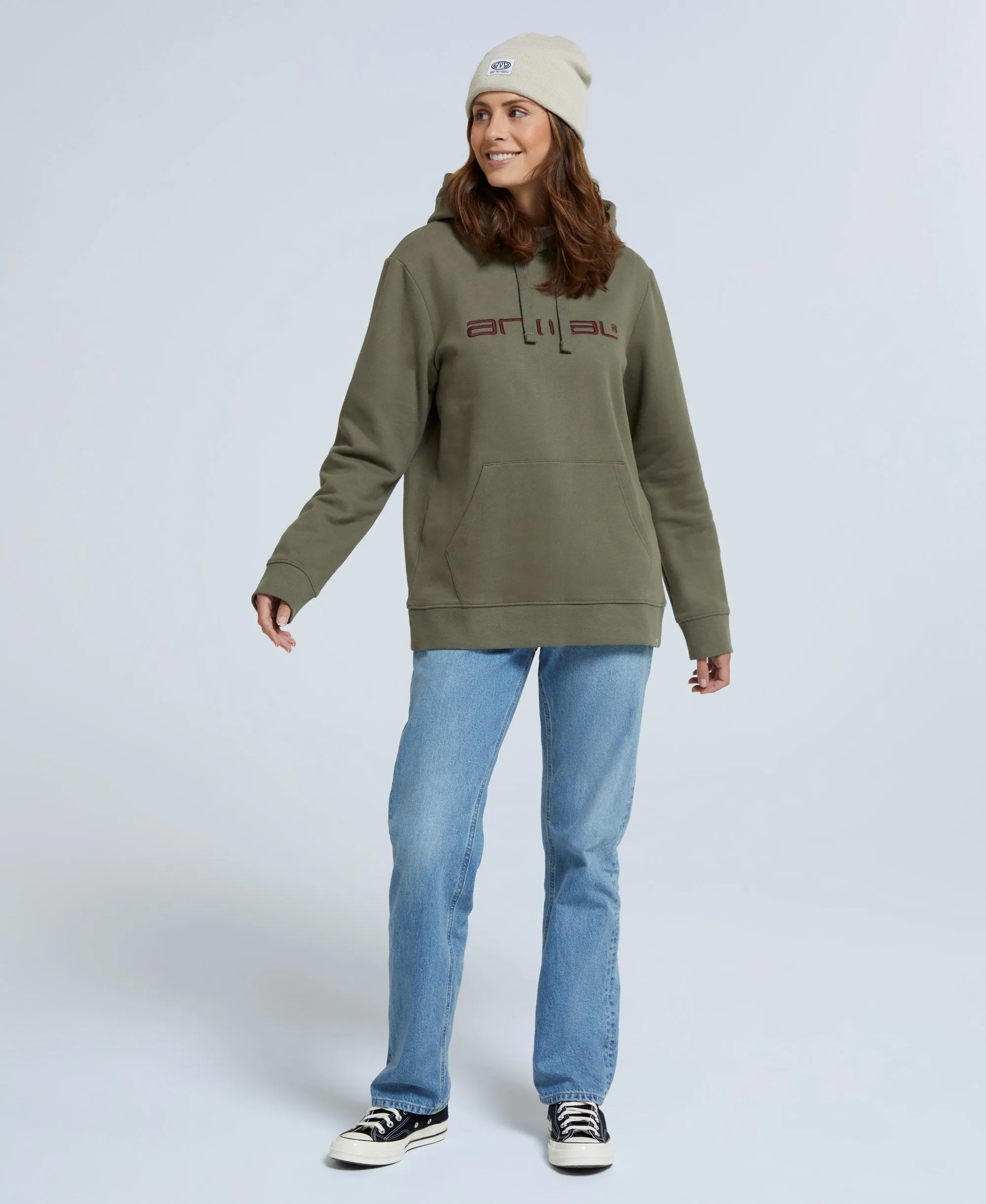 Maya Womens Hoodie - Dark Green