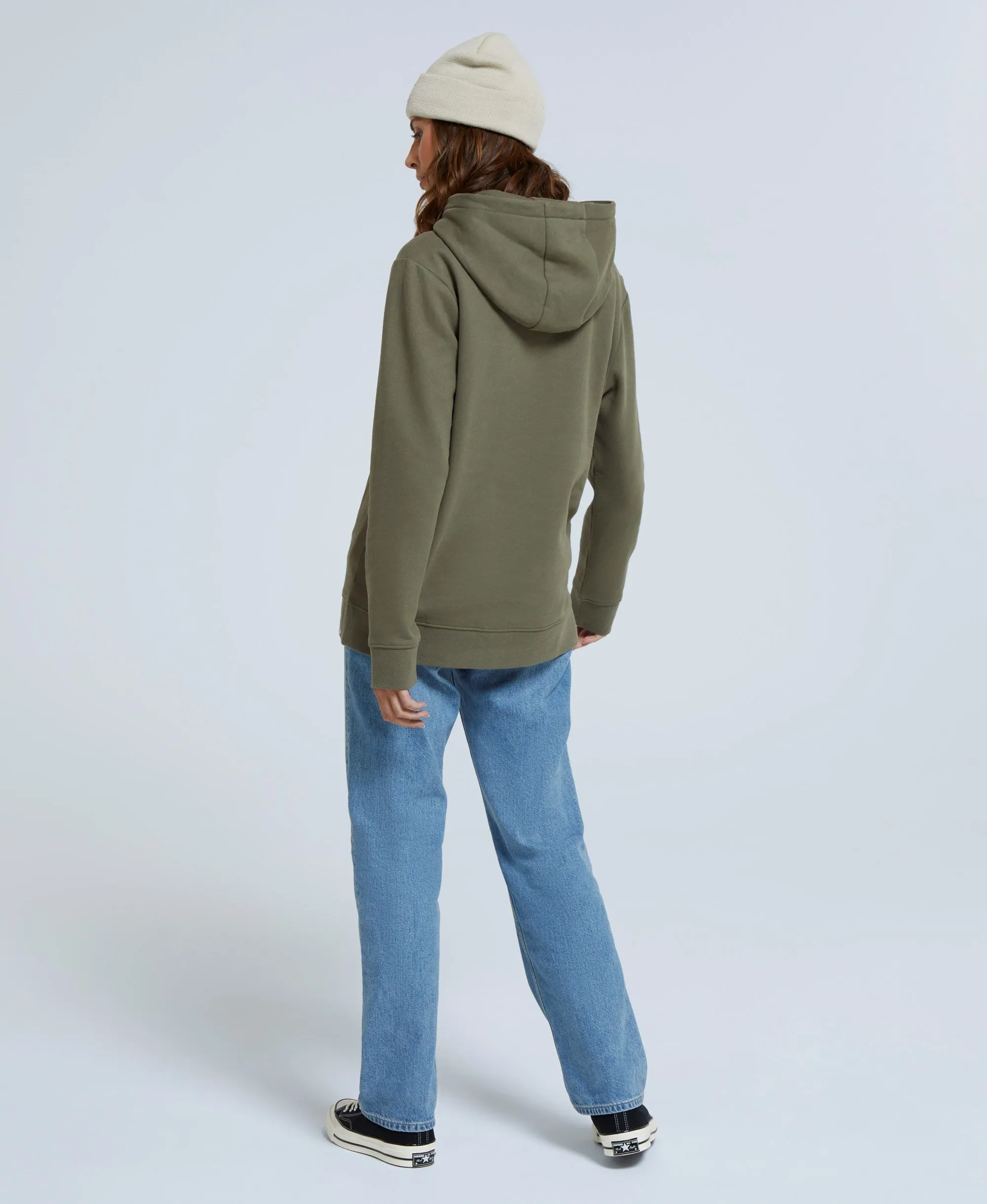 Maya Womens Hoodie - Dark Green