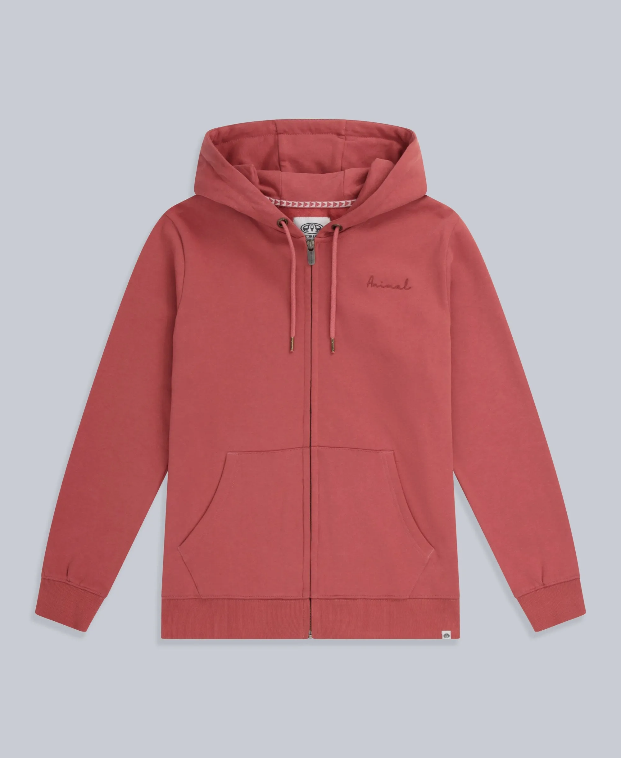 Maya Womens Zip Hoodie - Dark Pink