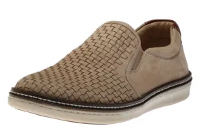 McGuffey Woven Beige Nubuck Slip-On Sneaker