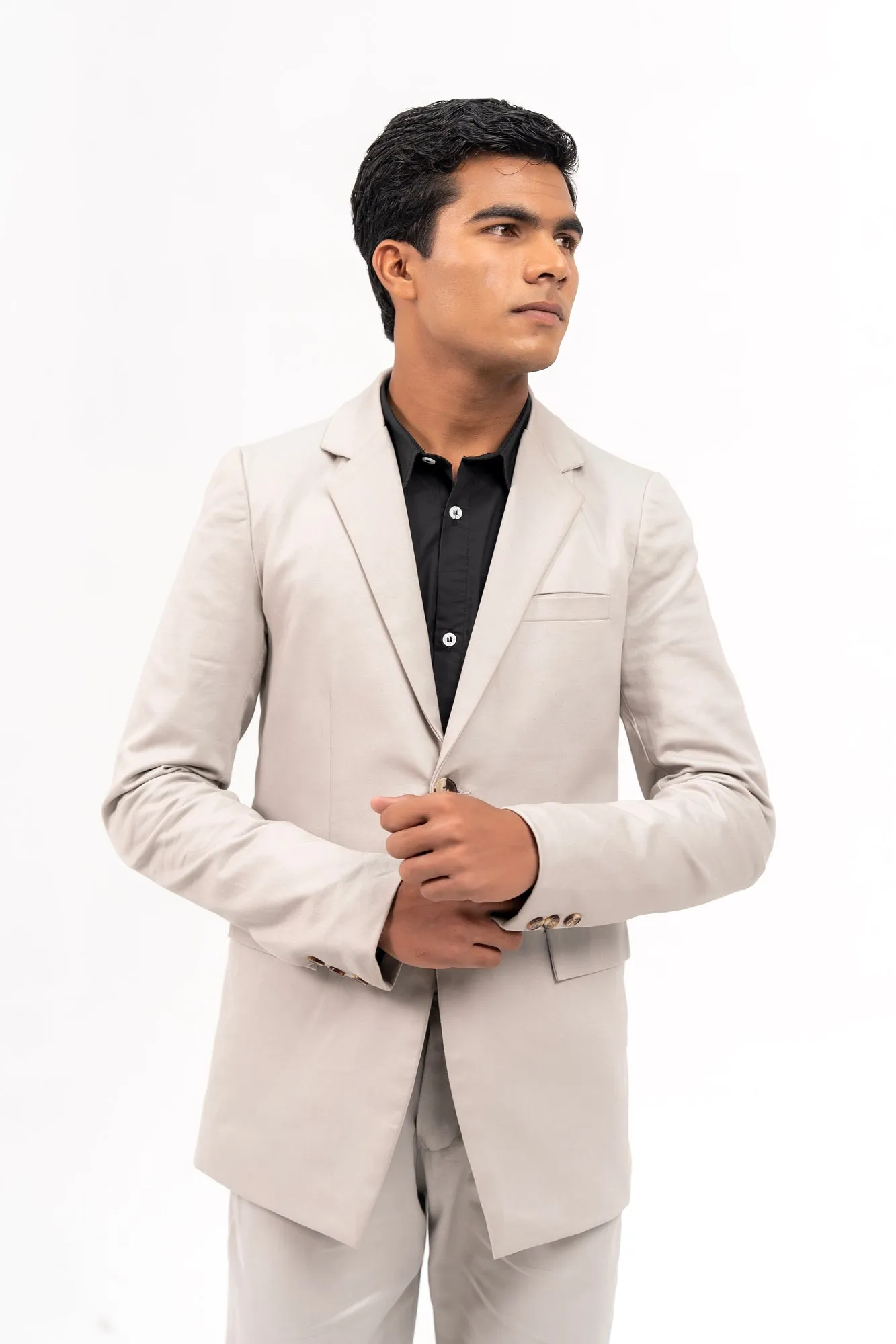 Men's Blazer - Stone