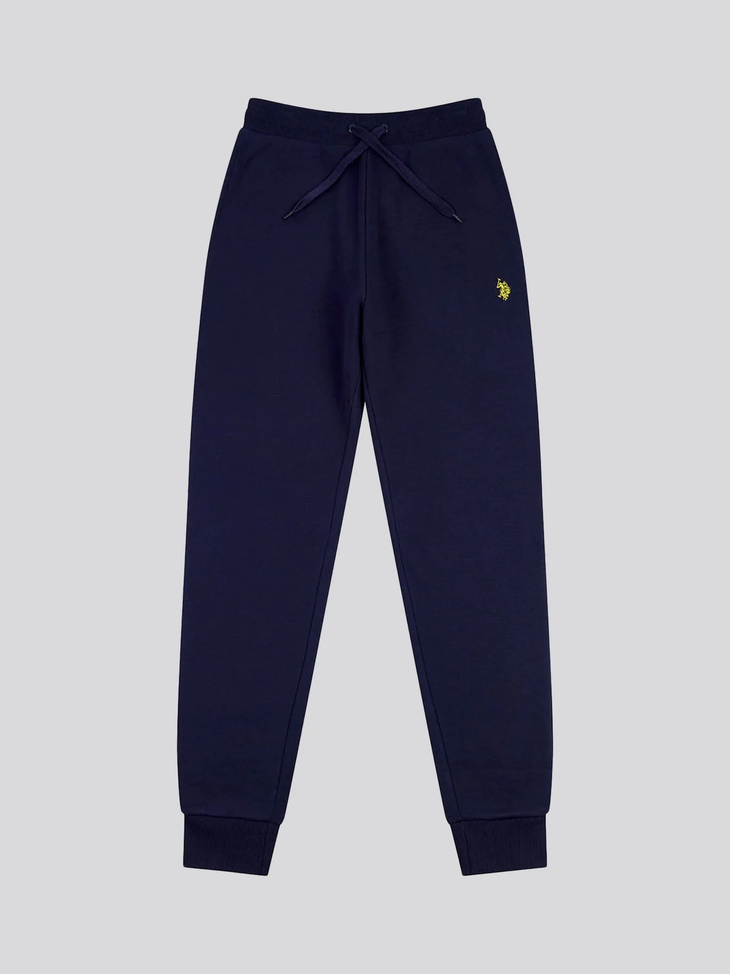 Mens Fleece Joggers in Navy Blazer Yellow DHM