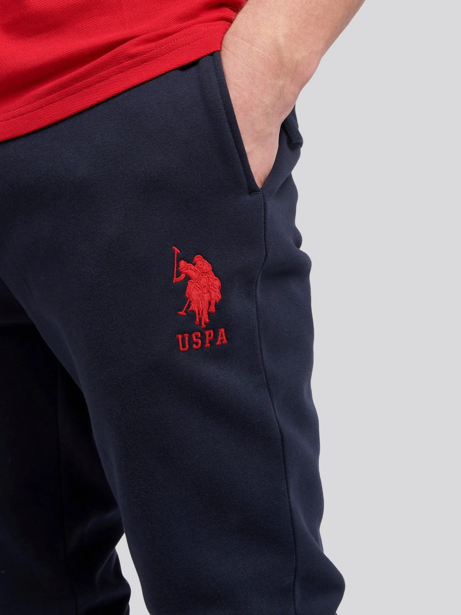 Mens Player 3 Joggers in Navy Blazer Red DHM