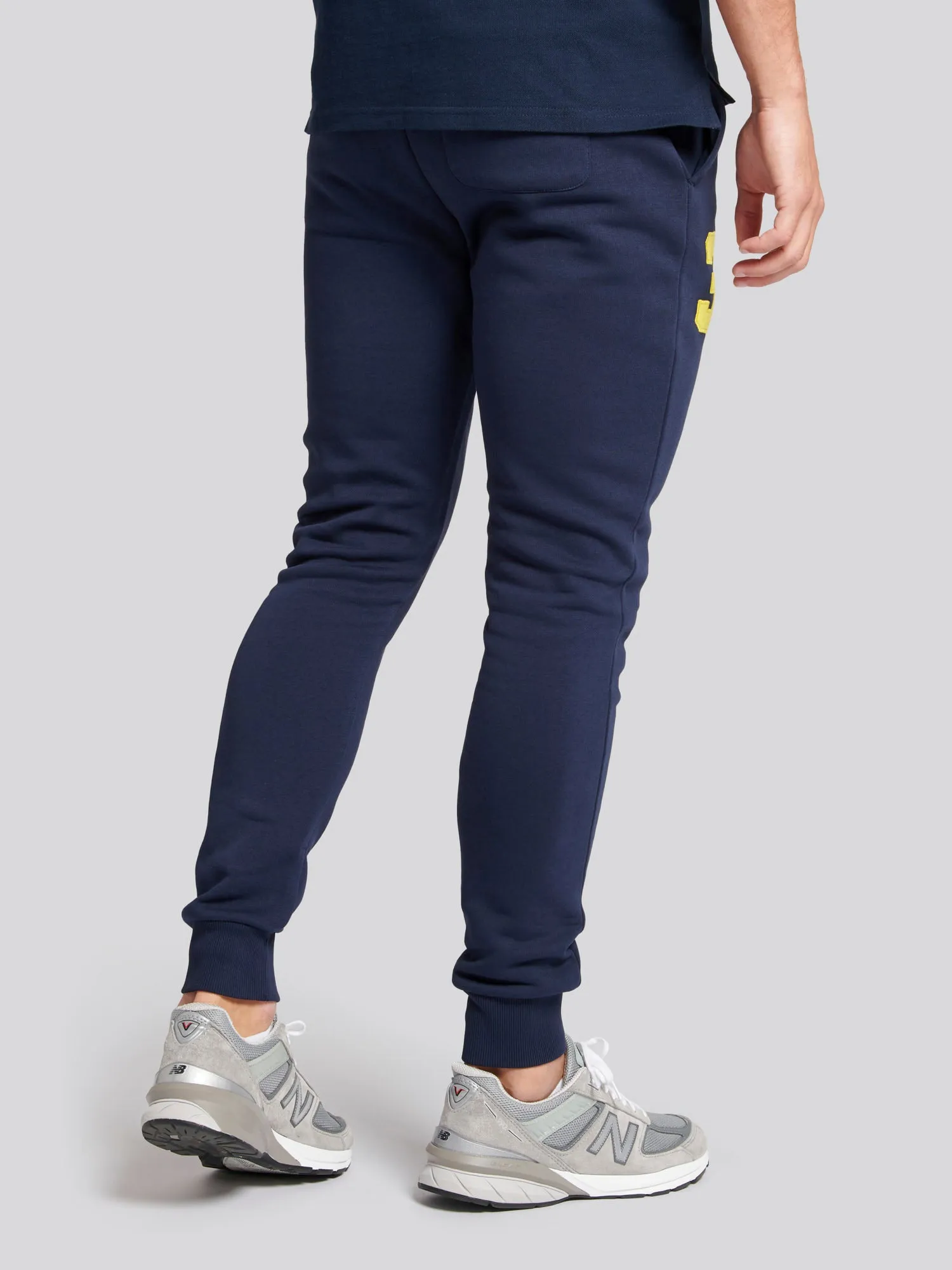 Mens Player 3 Joggers in Navy Blazer Yellow DHM