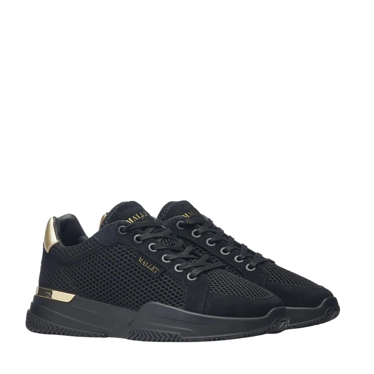 Miss Mallet Black Kingsland Midnight Gold Sneaker